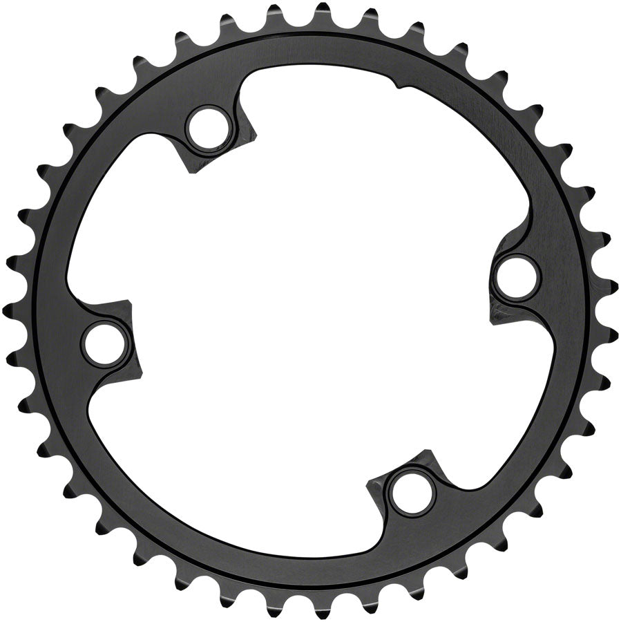 absoluteBLACK Premium Round 110 BCD Road Inner Chainring Shimano Dura-Ace 9100 - 38t 110 Shimano Asymmetric BCD 4-Bolt BLK
