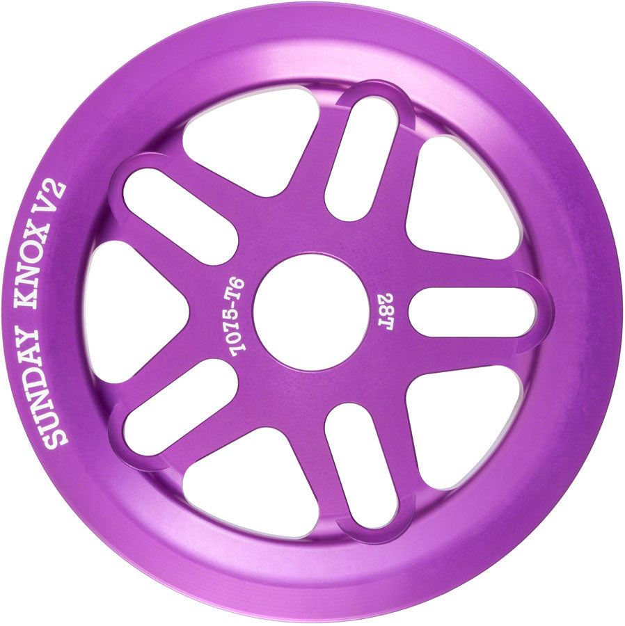 Sunday Knox V2 Sprocket - 28t Anodized Purple