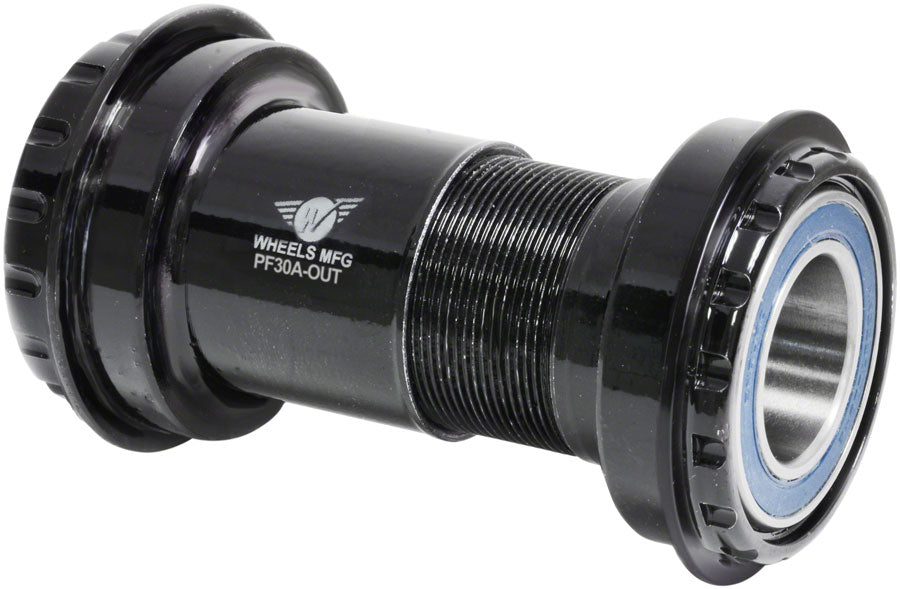 Wheels Manufacturing PF30A Frame to Hollowtech II Spindle Outboard Thread Together Bottom Bracket BLK