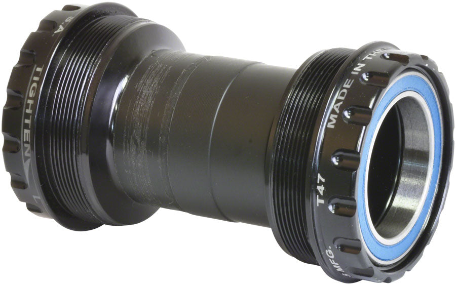 Wheels Manufacturing T47 Outboard Bottom Bracket - DUB Spindle ABEC-3 Bearing BLK