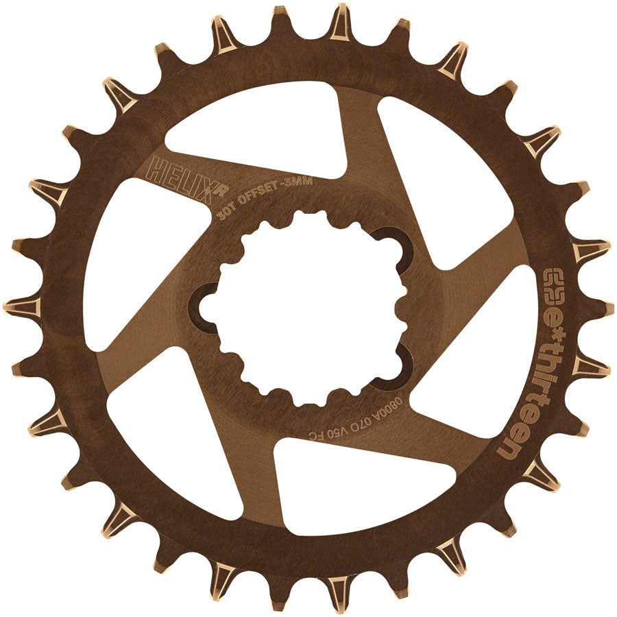 E*thirteen Helix R Guidering(3mm Offset)3-Bolt 30t Bronze