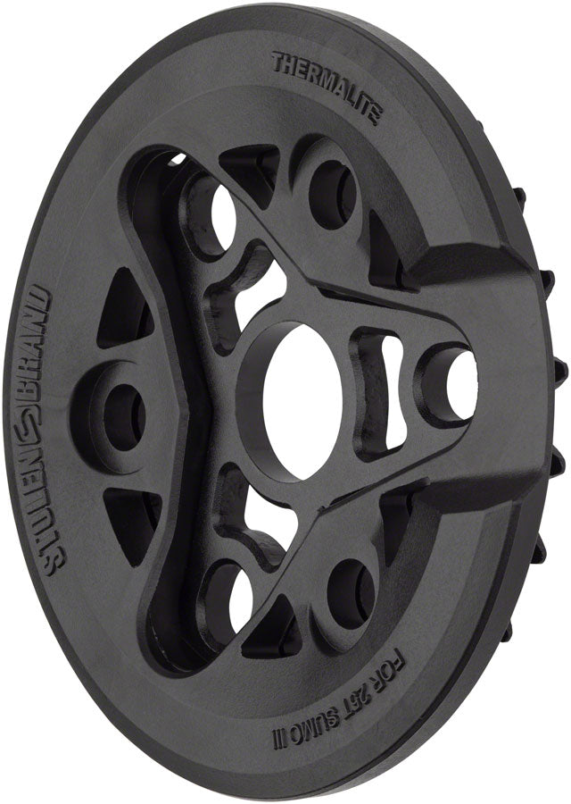 Stolen Sumo III Sprocket - 25t 6.0mm Thickness Aluminum With Thermalite Guard BLK