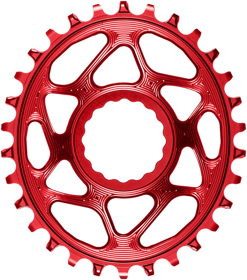 Absolute Black Oval Cinch DM Boost Chainring 28T - Red