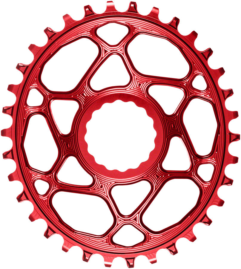 Absolute Black Oval Cinch DM Boost Chainring 34T - Red