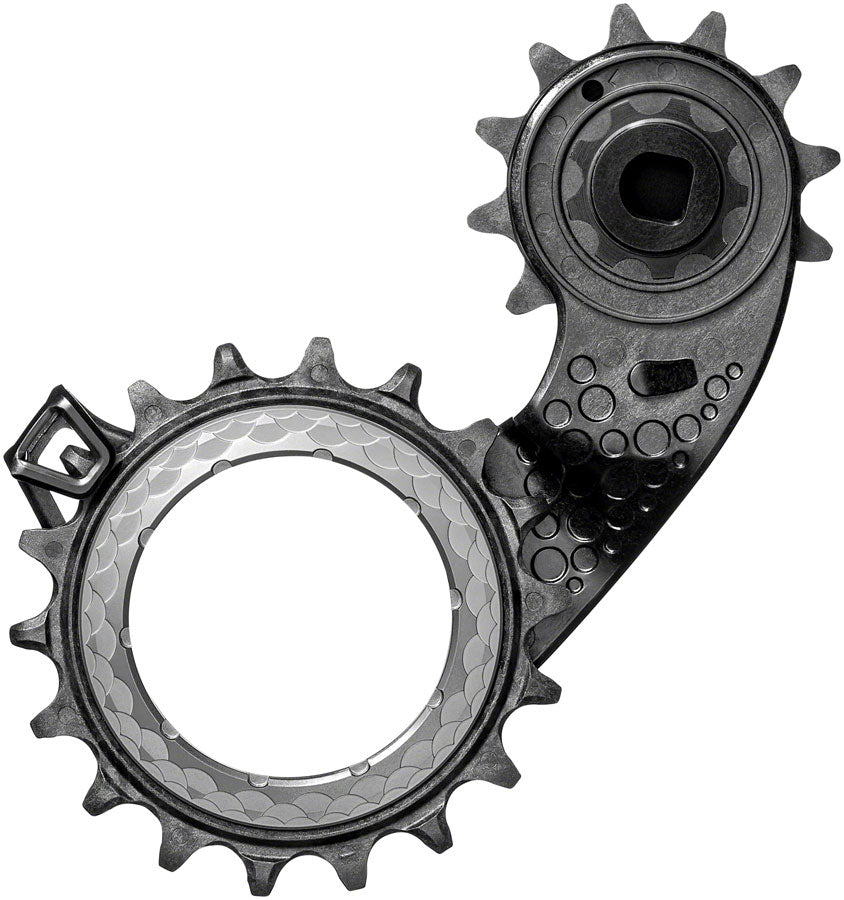 Absolute Black Carbon-Ceramic Hollow Cage SRAM AXS - Titanium