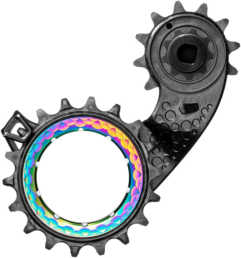 Absolute Black Carbon-Ceramic Hollow Cage SRAM AXS - Rainbow