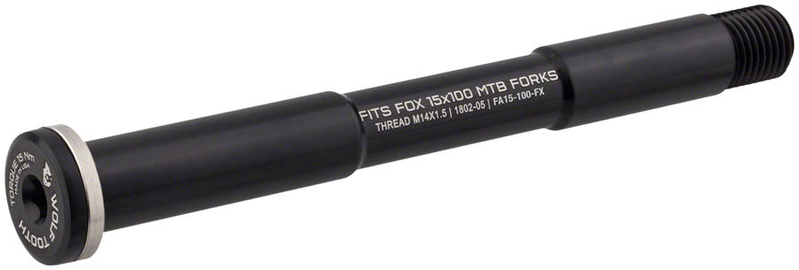 Wolf Tooth Front Thru Axle - FOX 15 x 100mm Black