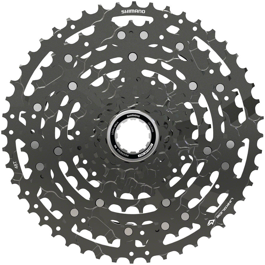 Shimano CUES CS-LG400-10 Cassette - 10-Speed 11-48t LINKGLIDE Black