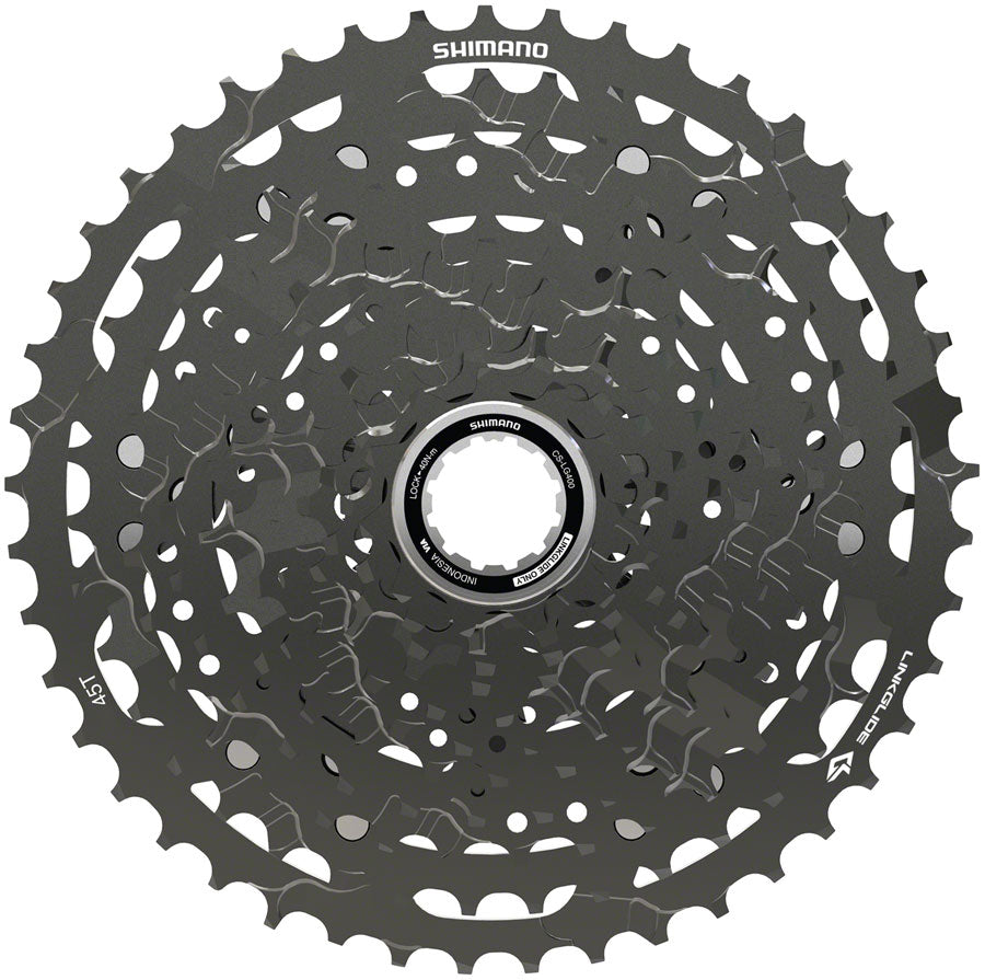 Shimano CUES CS-LG400-11 Cassette - 11-Speed 11-45t LINKGLIDE Black