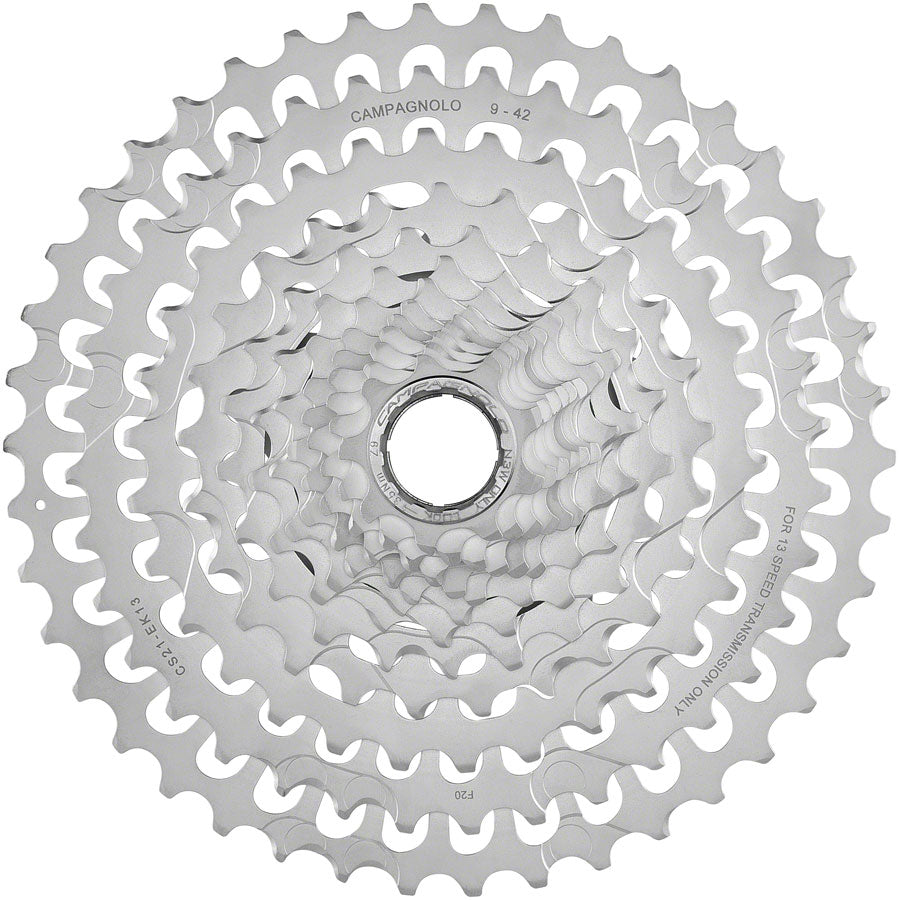 Campagnolo EKAR Cassette - 13-Speed 9-42t Silver For N3W Driver Body