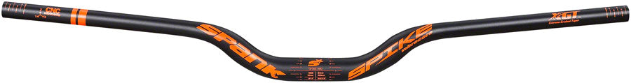 Spank Spike 800 Vibrocore Handlebar - 31.8mm Clamp 800mm 50mm Rise BLK/Orange