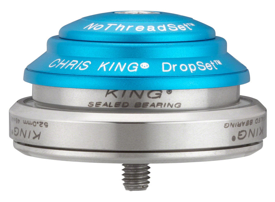 Chris King DropSet 2 Headset - 1-1/8 - 1.5" 42/52mm 45 Deg Matte Turquoise