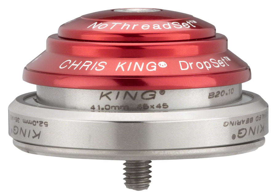 Chris King DropSet 3 Headset - 1-1/8 - 1.5" 41/52mm 36 Deg Red