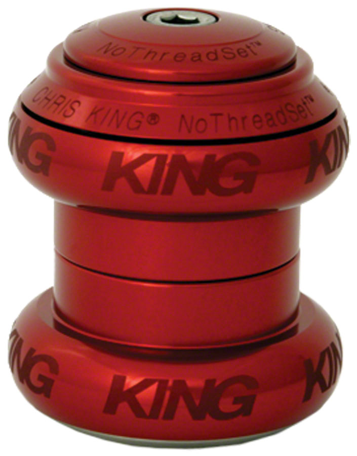 Chris King NoThreadSet Headset - 1-1/8" Sotto Voce Red