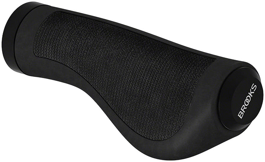 Brooks Ergonomic Rubber Grip - Black 130/130mm
