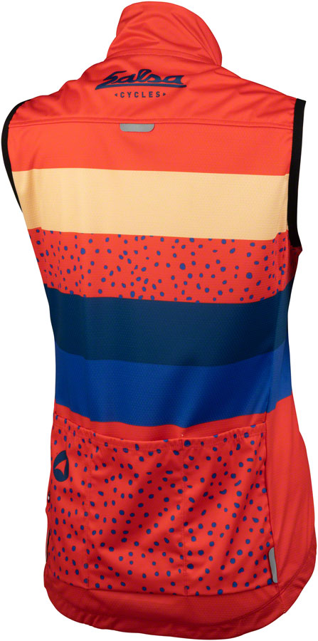 Salsa Team Polytone Womens Vest - Red w/ Stripes 2X-Large