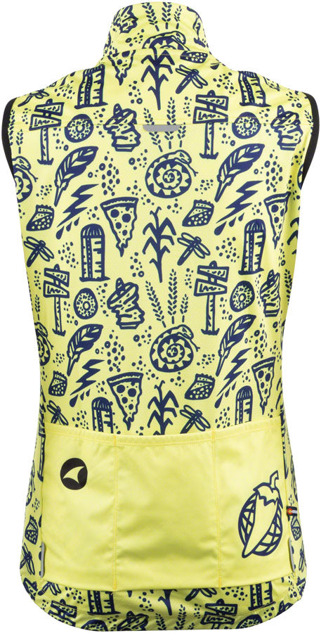Salsa Womens Gravel Story Vest - Yellow Dark Blue X-Large