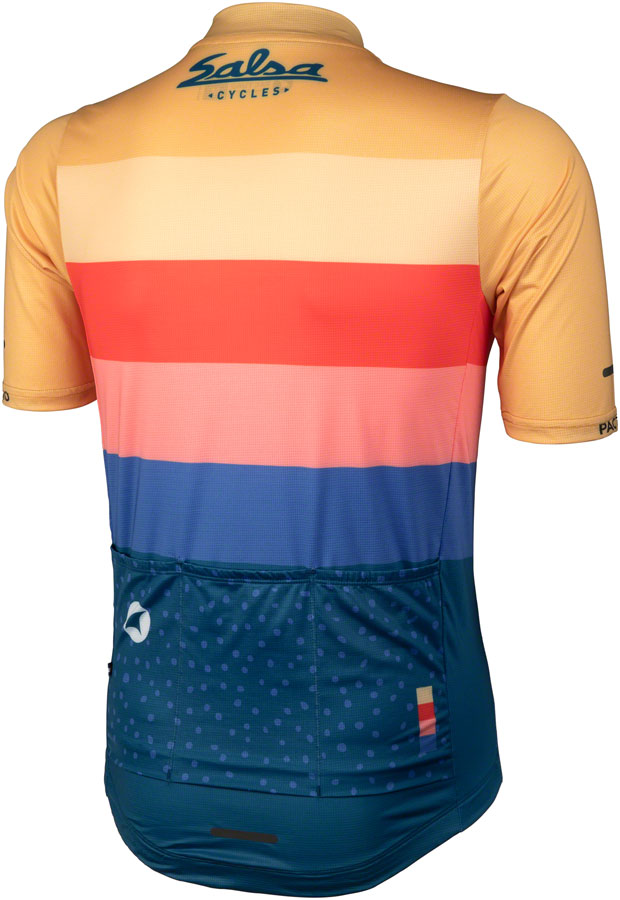 Salsa Team Polytone Mens Jersey - Goldenrod Dark Blue w/ Stripes 2X-Large