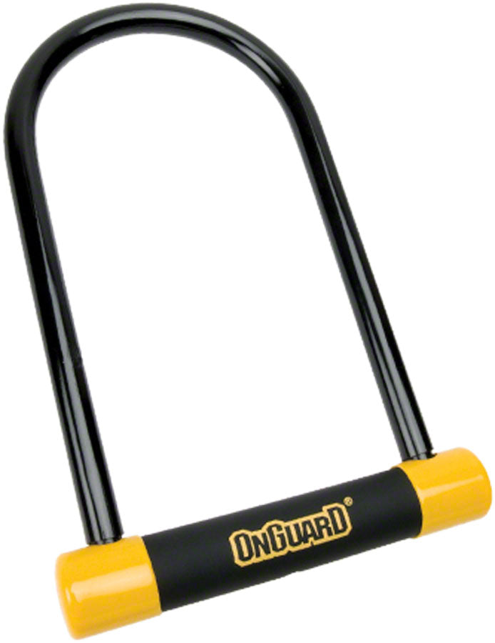 OnGuard BullDog Series U-Lock - 5 x 9" Keyed Black/Yellow Includes bracket