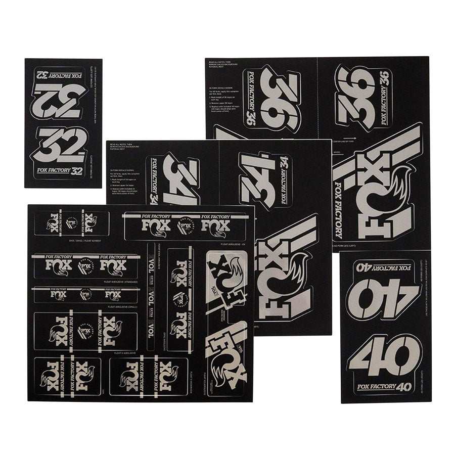 Fox Shox Heritage Decal Kit Stealth