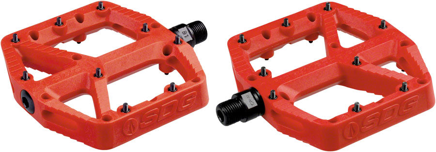 SDG Comp Pedals - Platform Composite 9/16" Red