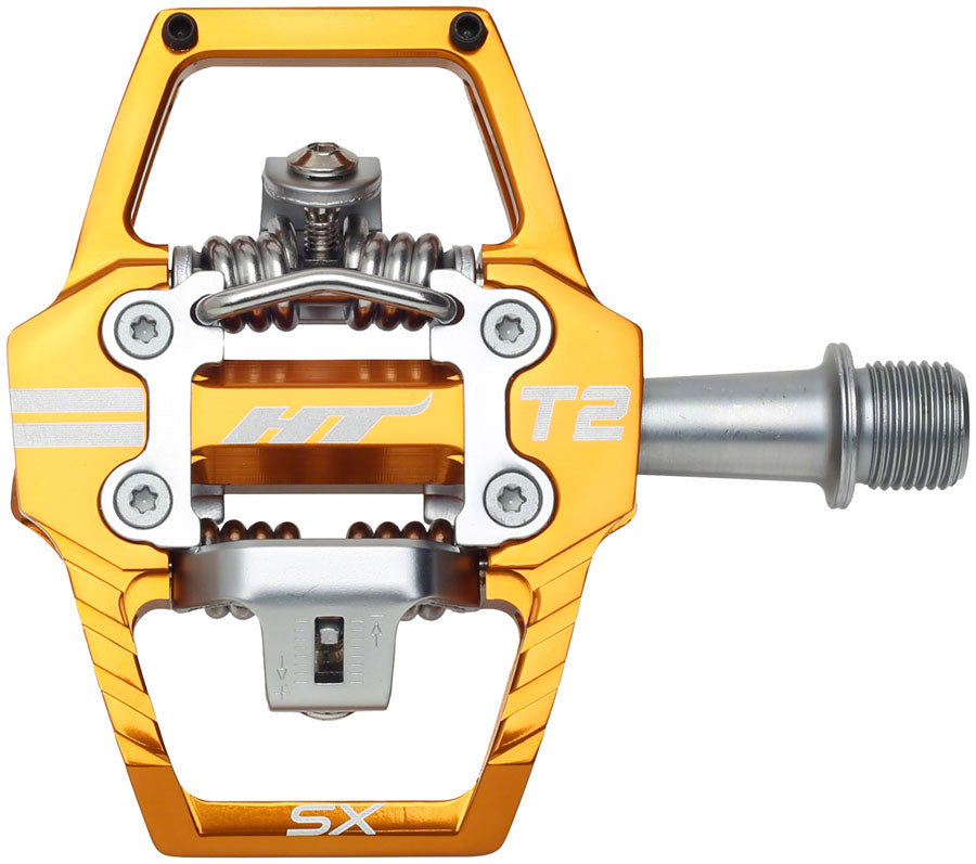 HT Components T2 SX Clipless Pedals Orange