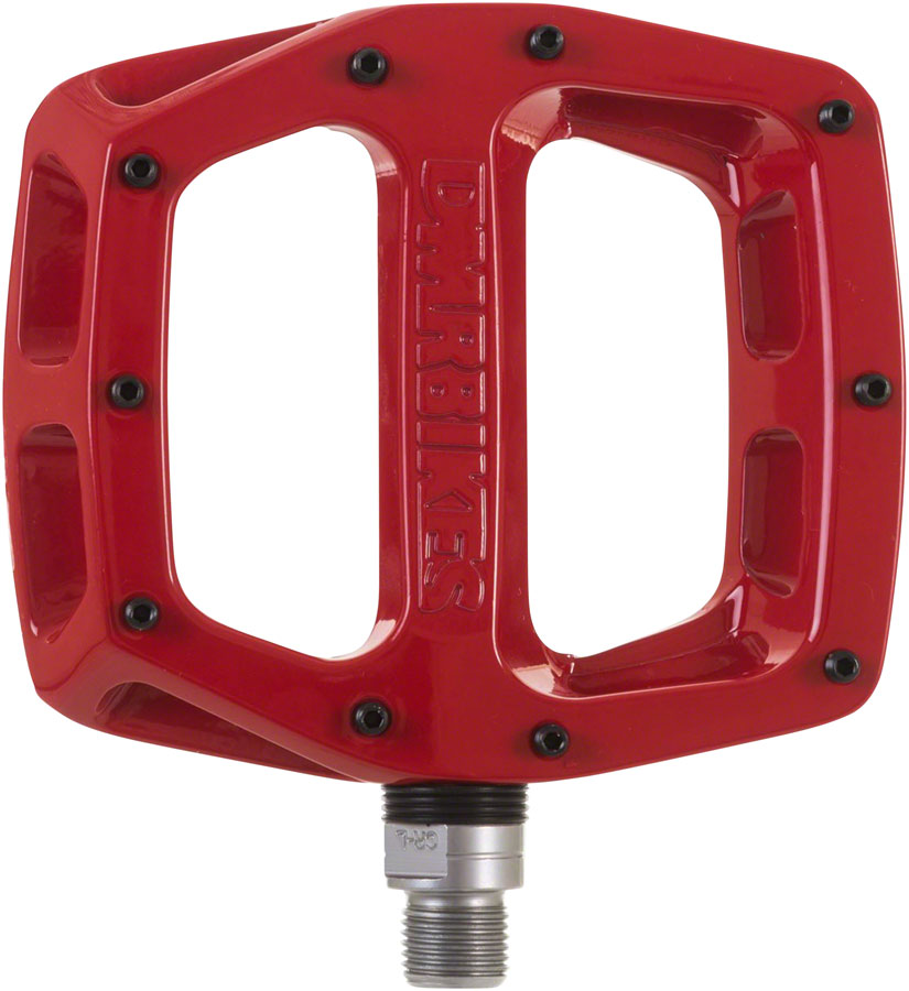 DMR V12 Pedals - Platform Aluminum 9/16" Red