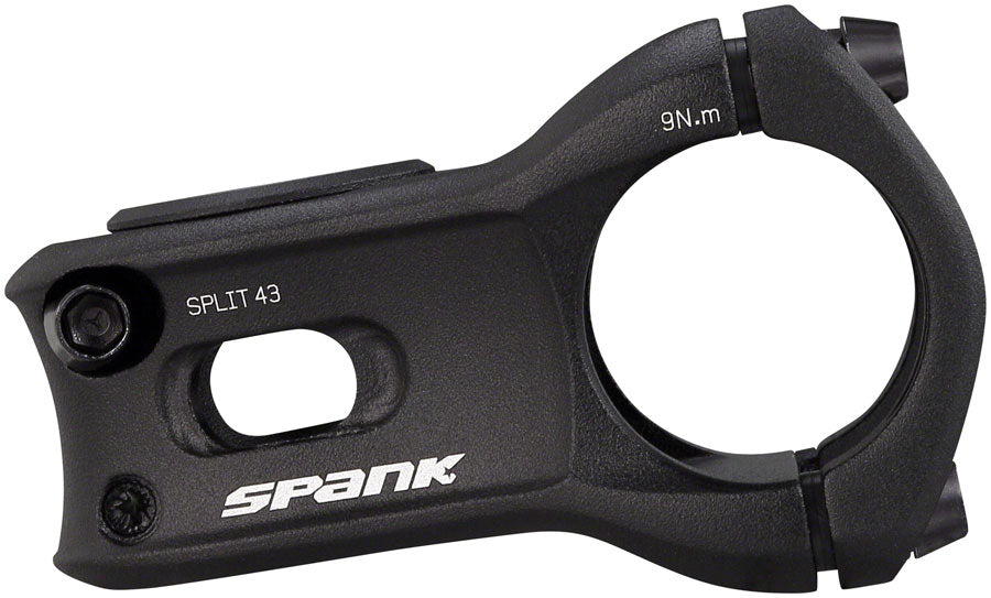 Spank Split Stem - 43mm 31.8 Clamp +/-0 1 1/8" Aluminum Black