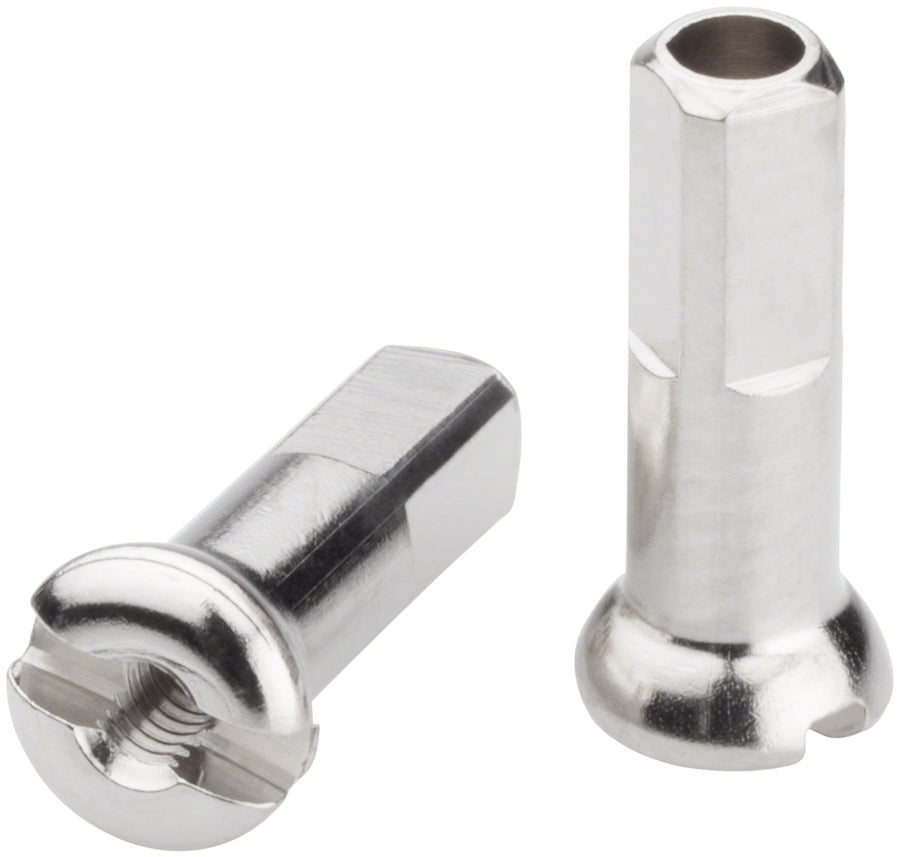 DT Swiss Pro Head Brass Nipples: 2.0 x 14mm Silver Box of 100