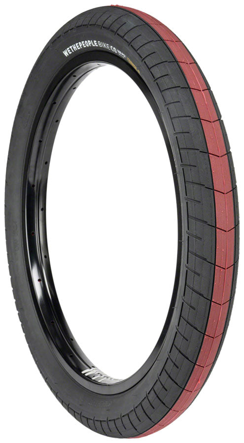 We The People Activate Tire - 20 x 2.35" 100psi Black/Red Stripe