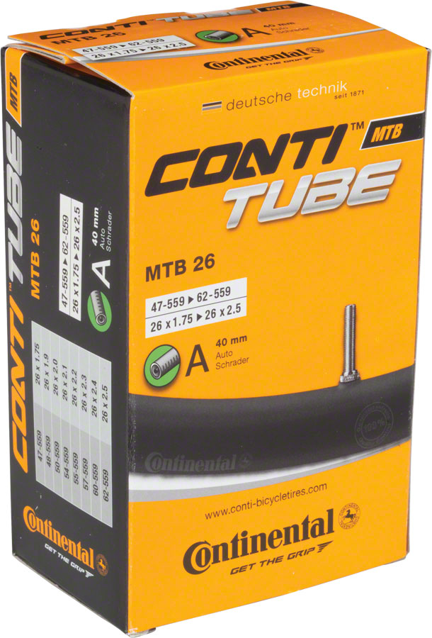Continental Standard Tube - 26 x 1.75 - 2.5 40mm Schrader Valve