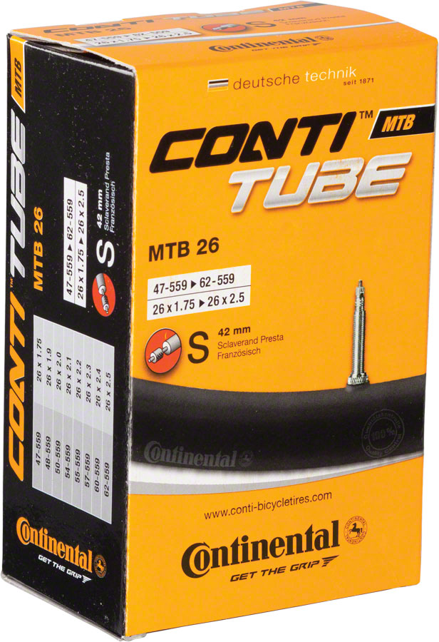 Continental Standard Tube - 26 x 1.75 - 2.5 42mm Presta Valve