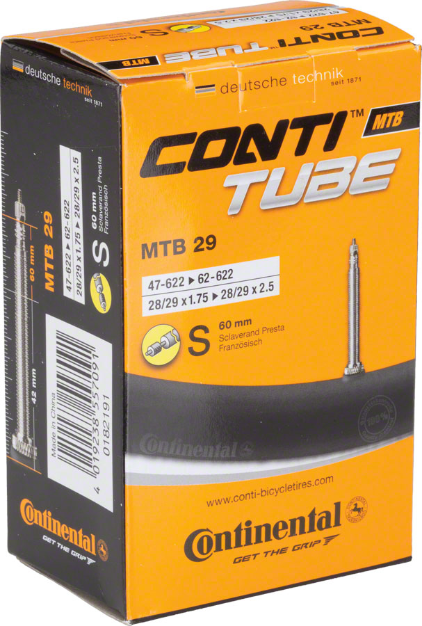 Continental Standard Tube - 29 x 1.75 - 2.5 60mm Presta Valve