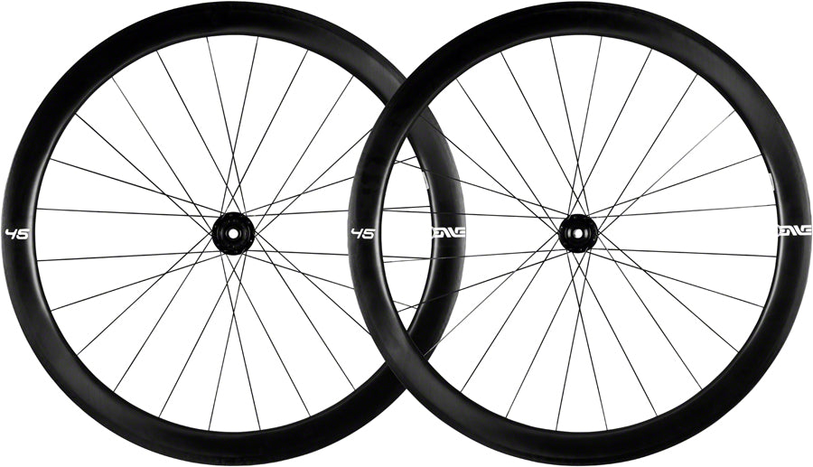 ENVE 45 Wheel Set 700C / 622 Holes: F: 24 R: 24 F: 12mm R: 12mm F: 100 R: 142 Disc Center Lock Shimano Road 11 Set I9 1/1 Hub