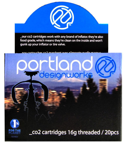 Portland Design Works CO2 Cartridge 16g Threaded - 20/Box ORM-D