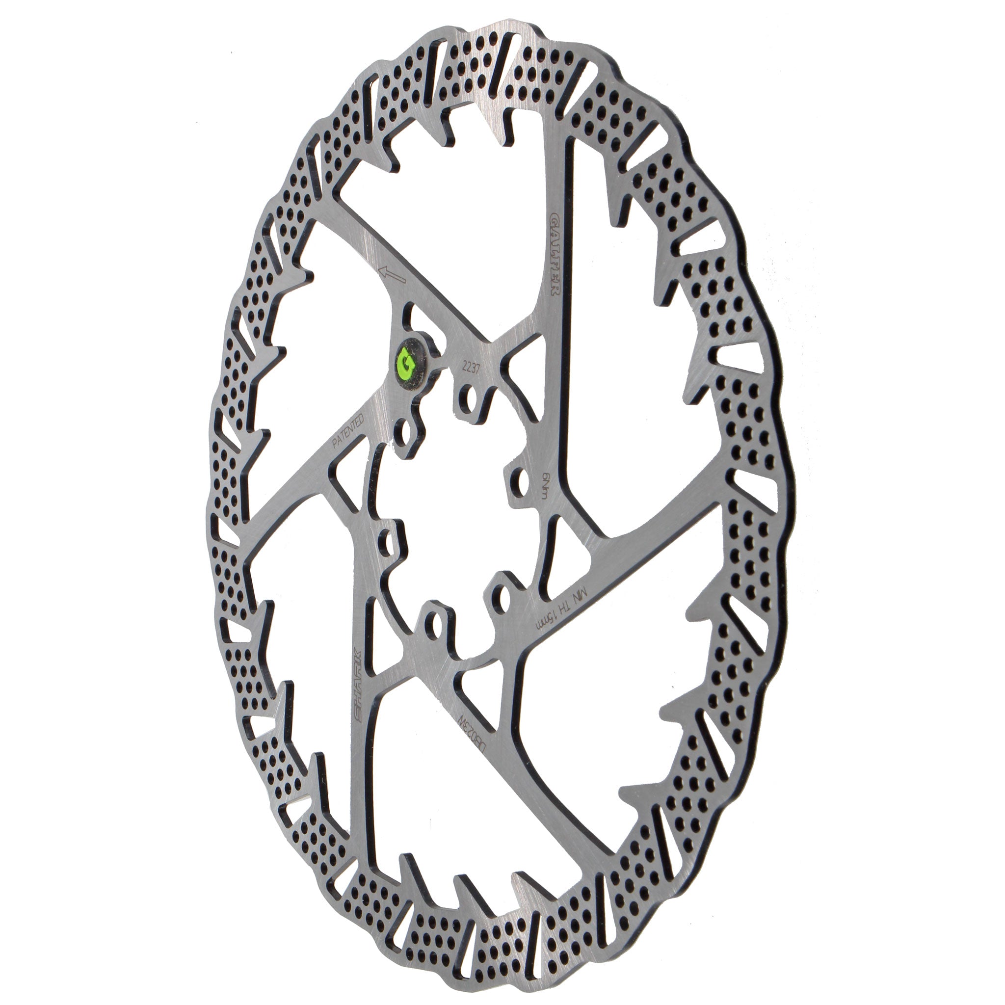 Galfer 160mm Rotor 6-Bolt 1.8mm Shark Silver