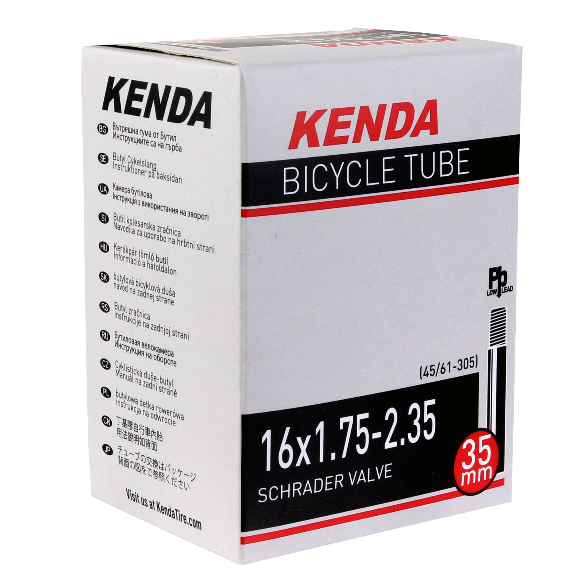 Kenda Butyl-LL Tube 16 x 1.75-2.35" SV - Each