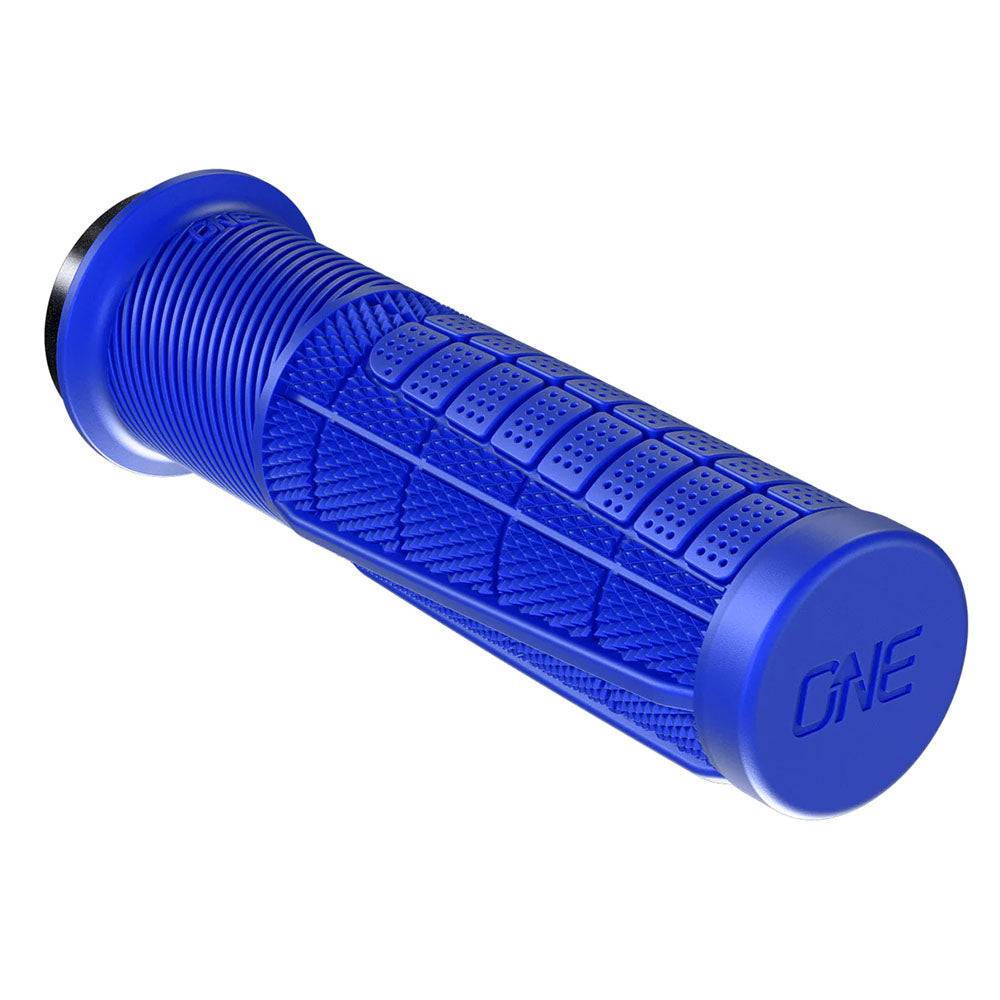 OneUp Components Thick Lock-On Grips Blue