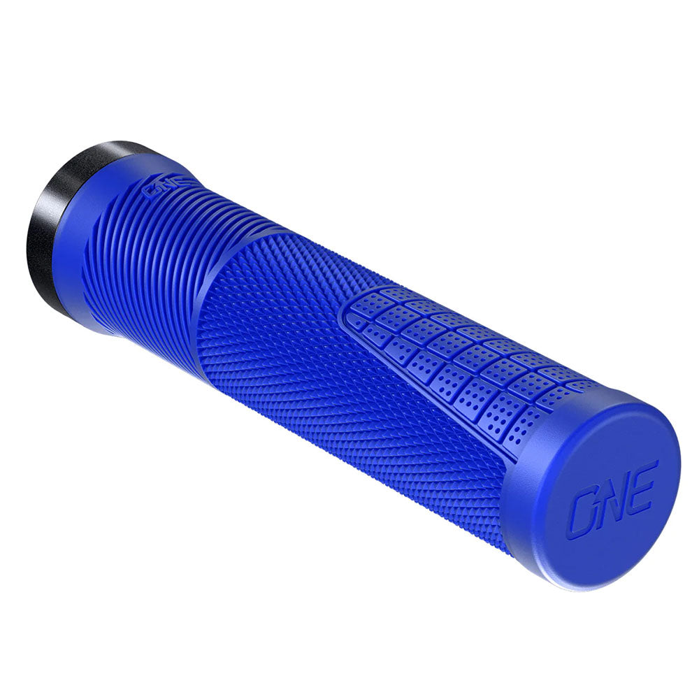 OneUp Components Thin Lock-On Grips Blue