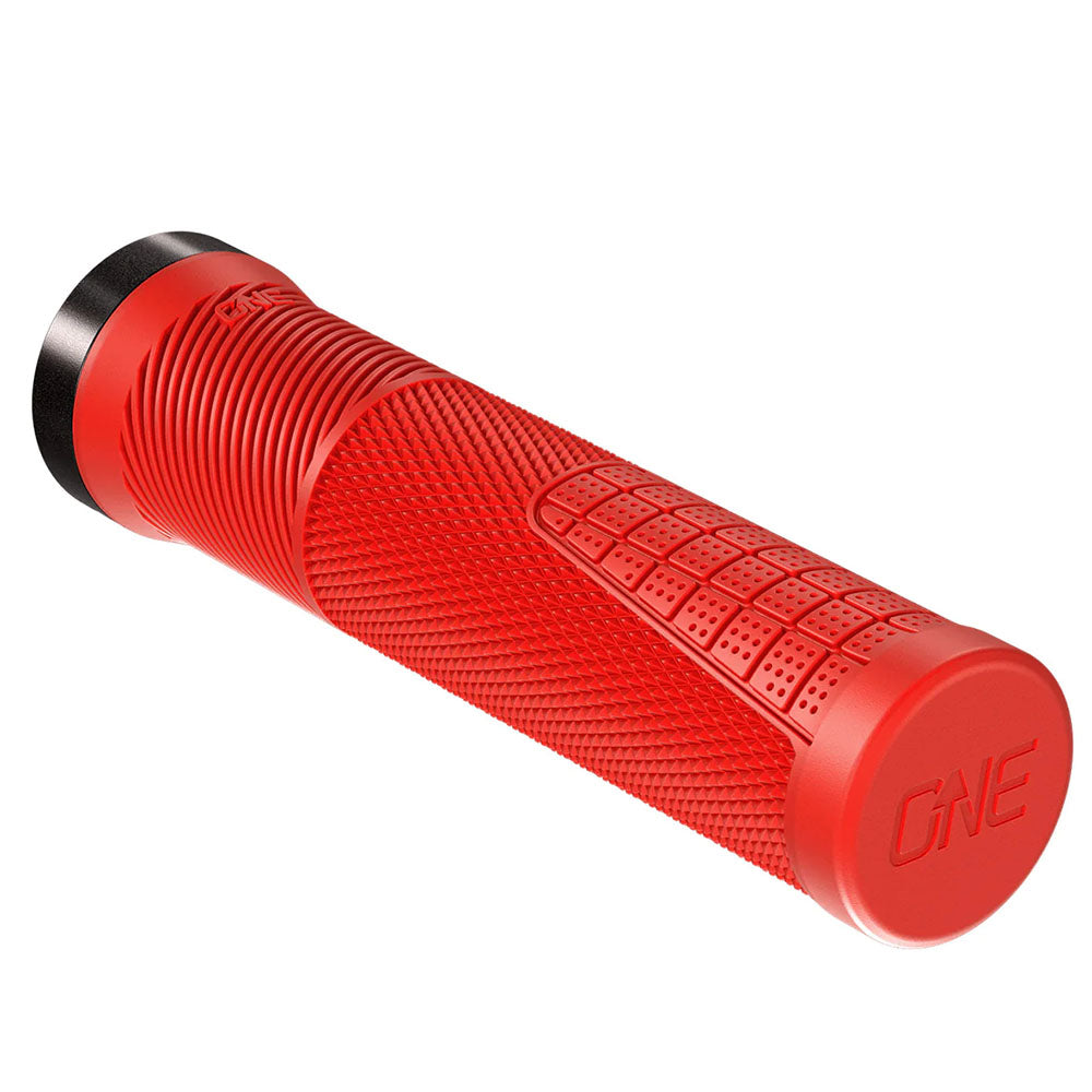 OneUp Components Thin Lock-On Grips Red