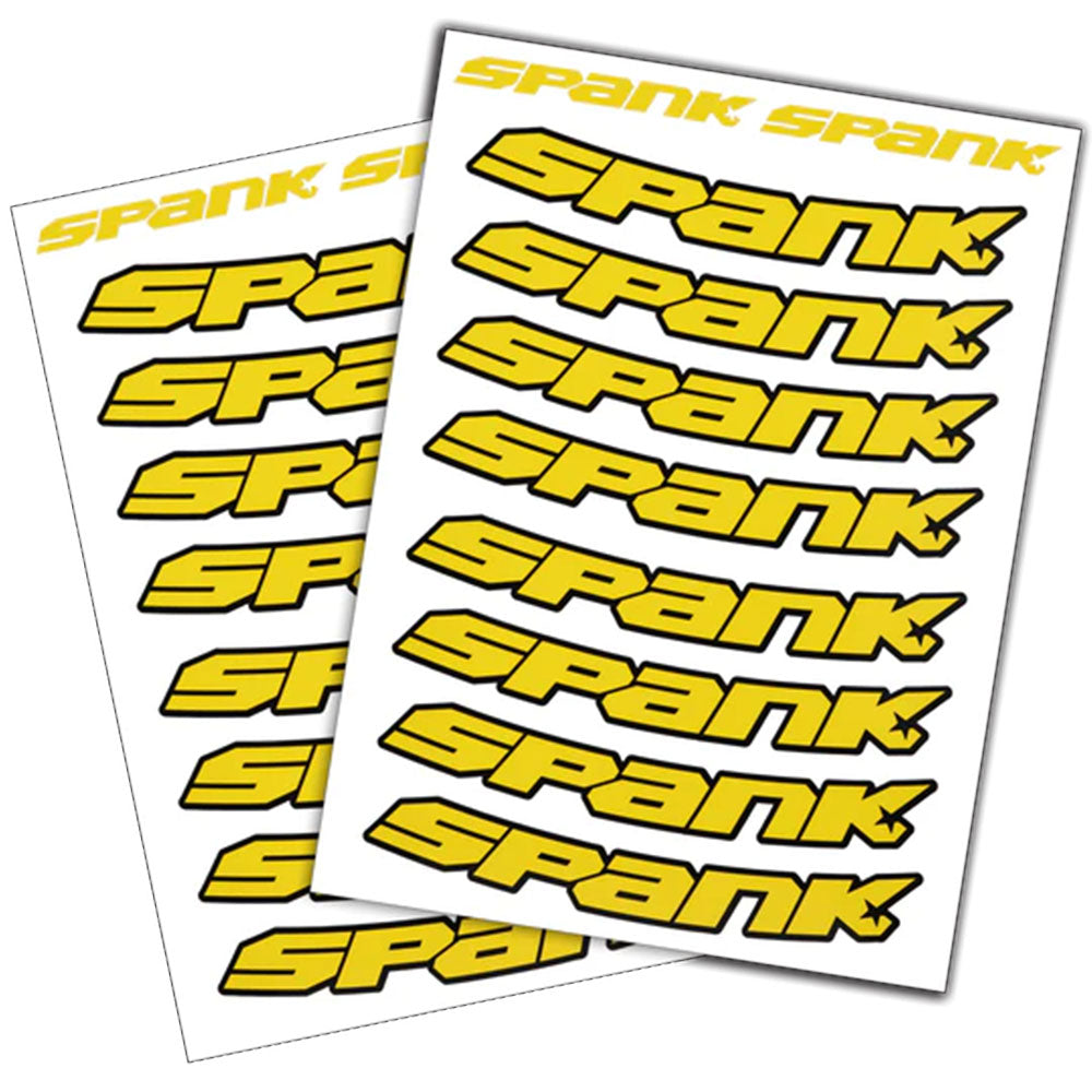 Spank Spank Rim Decals - Yellow