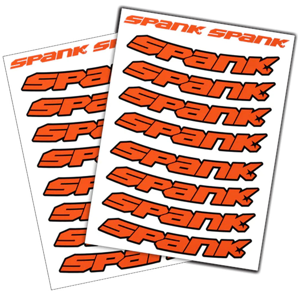 Spank Spank Rim Decals - Orange