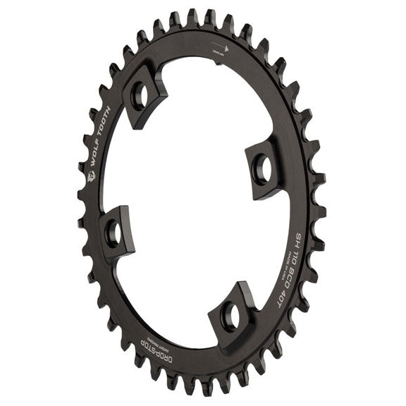 Wolf Tooth Components Road/CX/Gravel Elliptical Ring SH110x38T - Blk