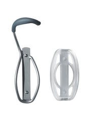 Delta Single Bike Wall Mount Rack with Tire Tray: Holds One Bike Gray