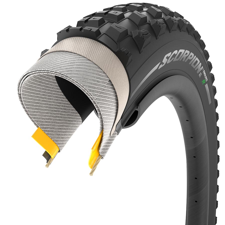 Pirelli Scorpion Enduro R Mountain Tire 27.5x2.60 Folding Tubeless Ready SmartGRIP HardWALL 60TPI Black