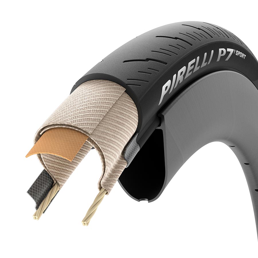 Pirelli P7 Sport Tire - 700 x 26 Clincher Folding Black