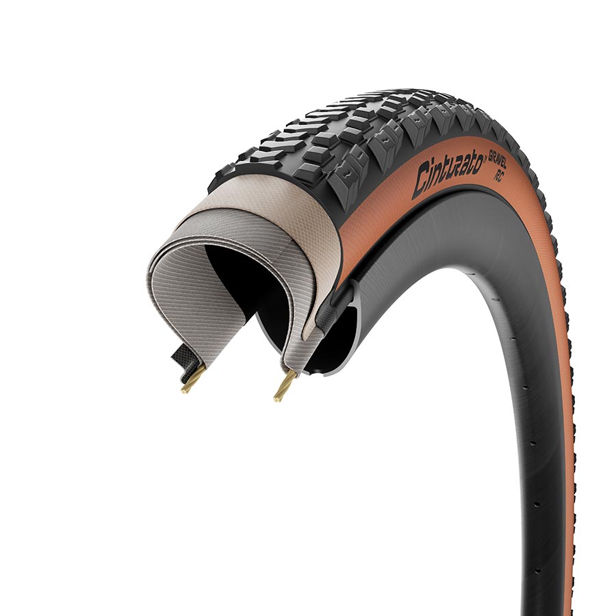 Pirelli Cinturato Gravel RC Tire - 700 x 40 Tubeless Folding Tan