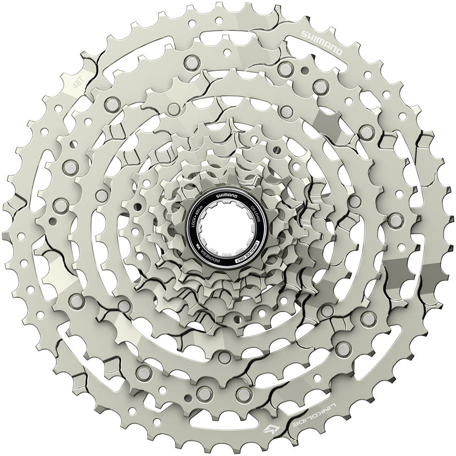 Shimano CUES CS-LG400-10 Cassette - 10-Speed 11-48t LINKGLIDE Silver