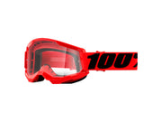 Eyewear 100% Strata 2 Clear Lens Goggle Red/Black