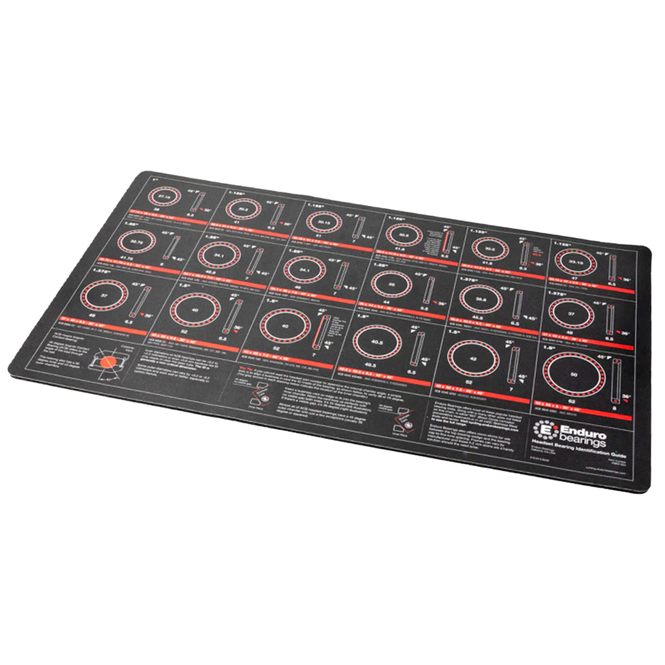 Enduro WBM-003 - Mechanic Workbench Headset Bearing ID Mat